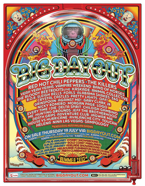 Oztix News Big Day Out Lineup Announcement