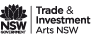 Arts NSW Trade and Investment logo